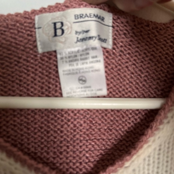 Rare 90s Braemar Jeremy Scott Angora Sweater Puff Shoulder, Pearl Beads Sz M - Picture 14 of 14